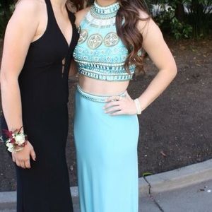 Two piece prom dress